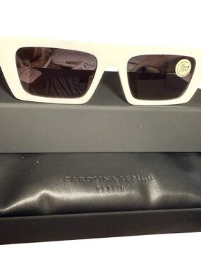 Carolina Lemke Berlin Eyewear - Eilish White Sunglasses